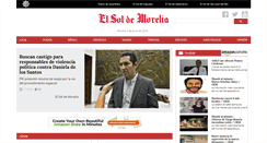 Desktop Screenshot of elsoldemorelia.com.mx