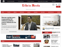 Tablet Screenshot of elsoldemorelia.com.mx